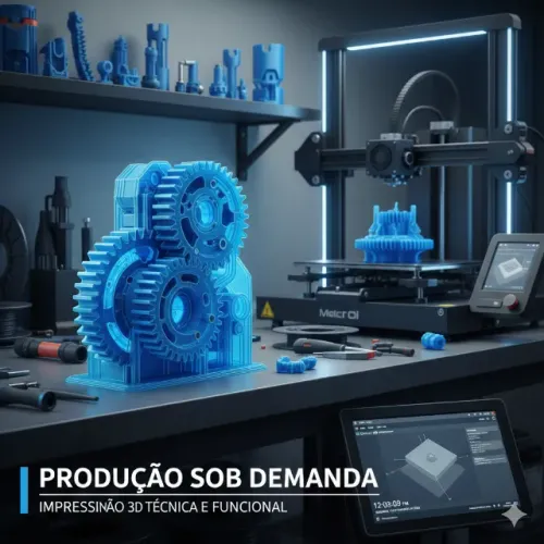 Impressão 3D Técnica e Funcional | Produção Sob Demanda