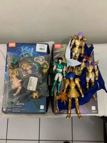 lote bonecos blokees saint seiya