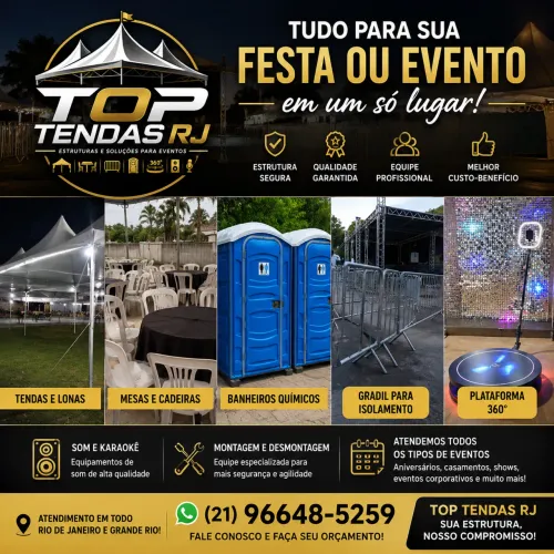 Aluguel de lonas e tendas