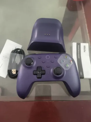 VENDO CONTROLE 8BITDO ULTIMATE WIRELESS ROXO (HALL EDITION) - NOVO E COMPLETO