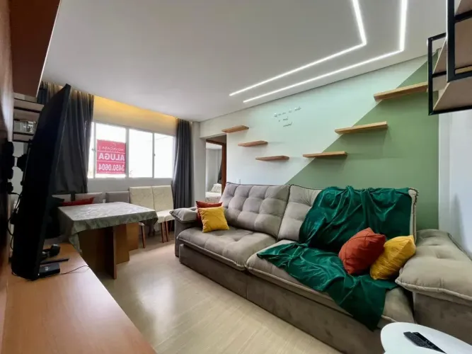 Apartamento mobiliado para locação no Planalto Praticidade, conforto e excelente localiza