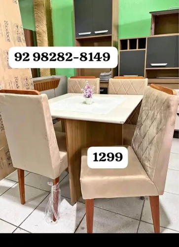 MESA DE 4 LUGARES 90X90 COM ENTREGA IMEDIATA