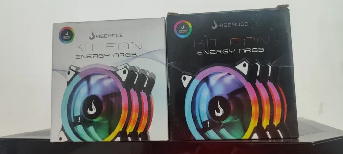 Kit 6 FANS ARGB RISE MODE sem controladora