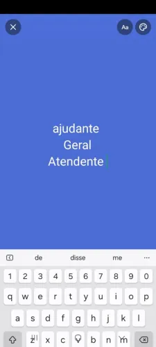 VAGA DE AJUDANTE (ATENDENTE FEMININO)