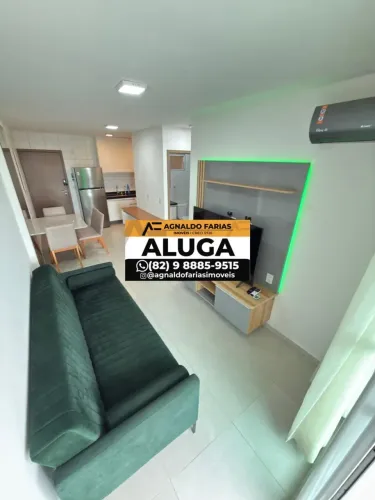 Alugo lindo apartamento quarto e sala c/ mobilia nova em Jatiúca - Maceió - AL