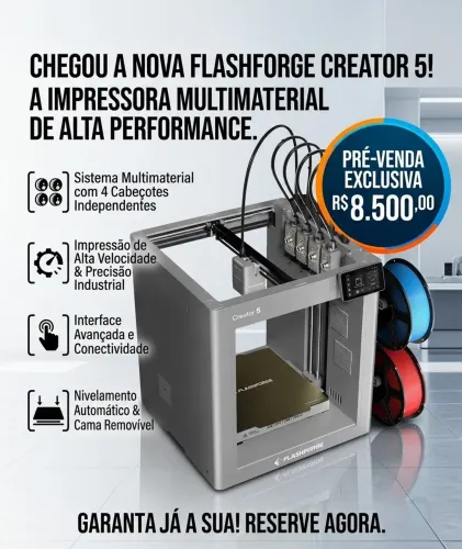 Impressora 3d FLASHFORGE creator 5