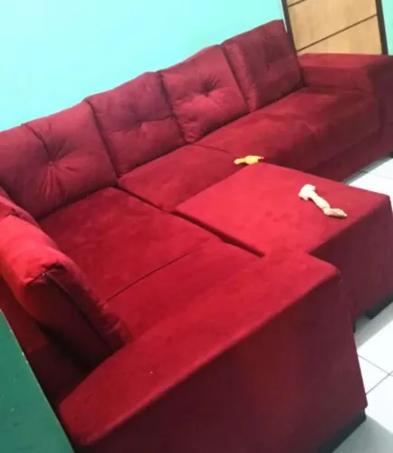 Sofá em L 7 lugares Higienizado