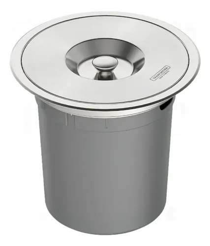 Lixeira De Embutir Aço Inox Tramontina