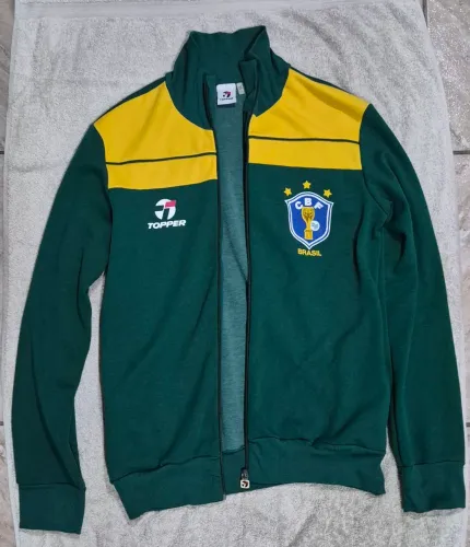 [RARIDADE] Agasalho e Calça Oficiais do Brasil - Copa de 86