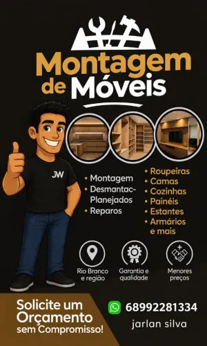 Montagem e desmontagem de móveis. 