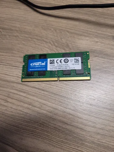 Pente 16GB Ram 2666MHZ Crucial (Notebook)