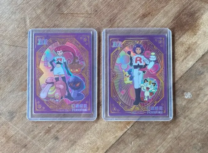Jessie e James HR Kayou Eif Baby Cards Pokemon