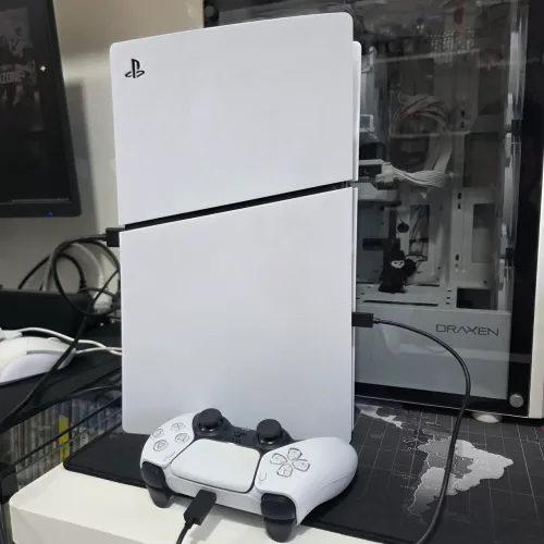 PlayStation 5 Slim Seminovo de 1TB, PS5 com 1 Controle DualSense Original, Caixa, Cabos