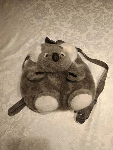 Mochila de pelúcia infantil Coala 