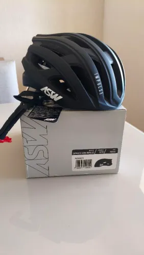Capacete ASW Impulse Ciclismo Preto - NOVO | OPORTUNIDADE