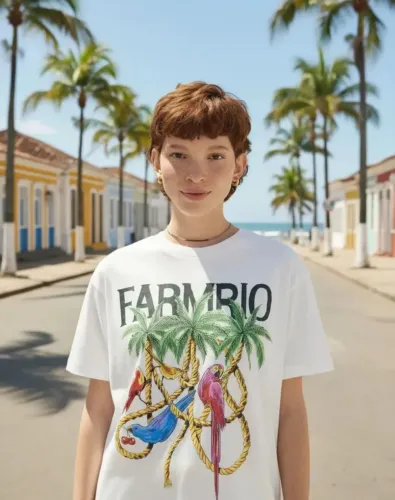 T-shirt Farm Cordas Tam M