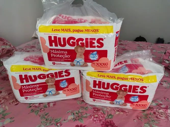 Vendo fraldas Huggies XXXG 