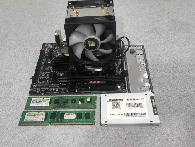 Kit Upgrade Computador 16GB DDR3 + SSD 240 GB + i5 + H61 + Air Cooler RGB