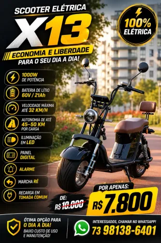 Scooter elétrica modelo X13