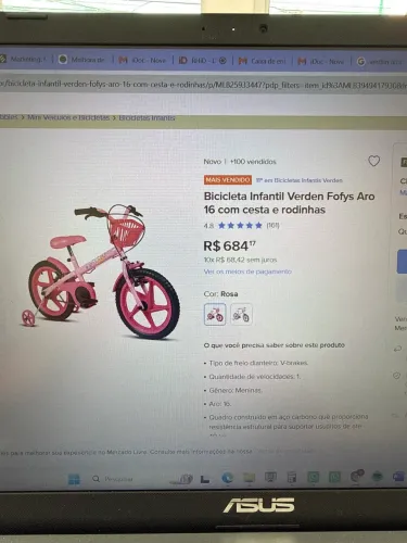 VENDO BICICLETA INFANTIL