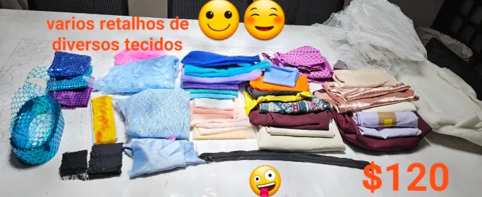 Vários cortes de tecido!!! ?