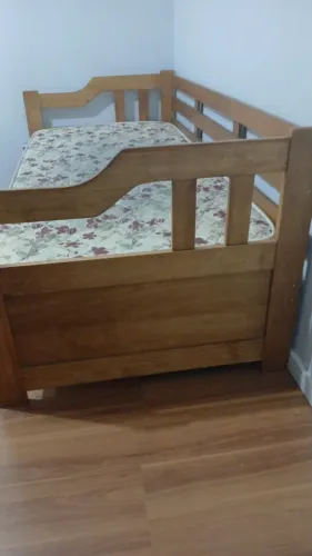 Bi-cama (2 camas)solteiro criança de madeira maciça e colchões - torrando