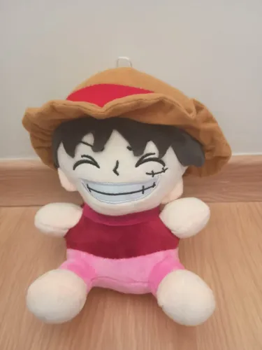 Boneco de pelucia luffy one piece 21cm