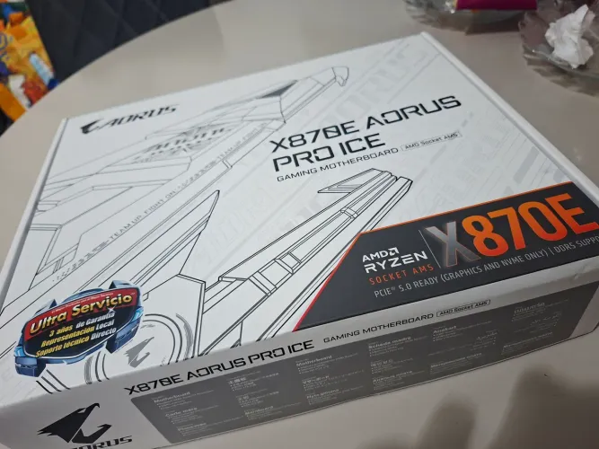 Placa mae AMD AM5 X870E AORUS PRO ICE 