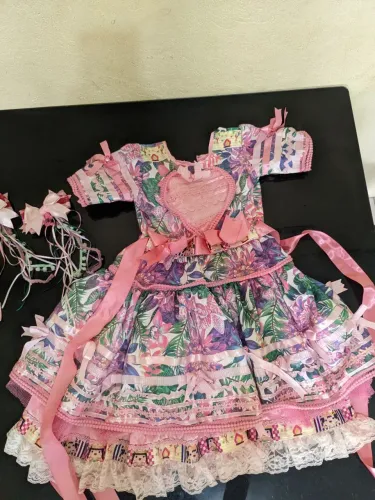 Vestido Junino infantil Tam 4/5 anos