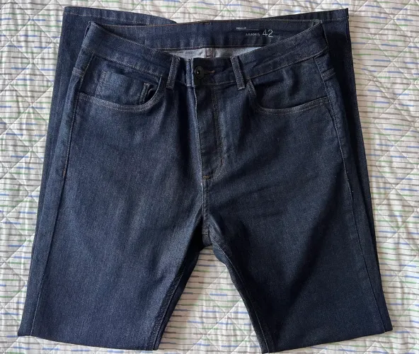 Calça Jeans Regular Azul Marinho Aramis 42