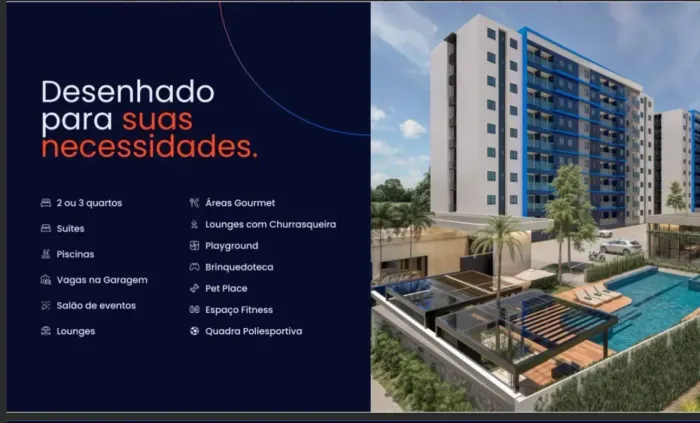 Apartamento novo no bairro dos Bancários - João Pessoa PB, com varanda, entrega dez/28