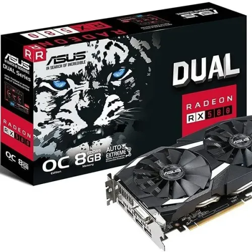 Placa De Vídeo Asus Radeon Rx580 Oc 8gb Gddr5