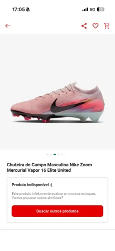Chuteira Nike elite profissional