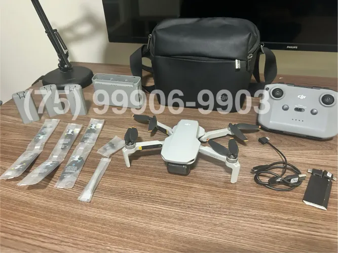 Drone DJI Mini 2 4K combo Fly more 3 baterias e case