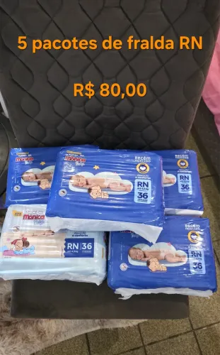 Fralda rn turma da Mônica lote