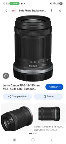Lente 18-135 mm
