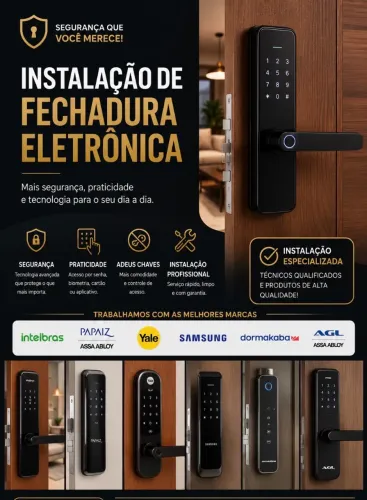 Instalação de fechaduras