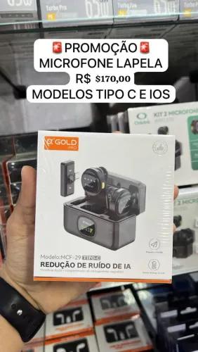 Microfone de celular lapela duplo - entrega em slz e região 