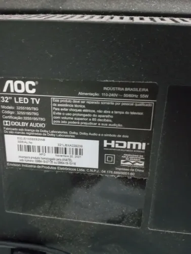 smartv AOC 32 pol com defeito.