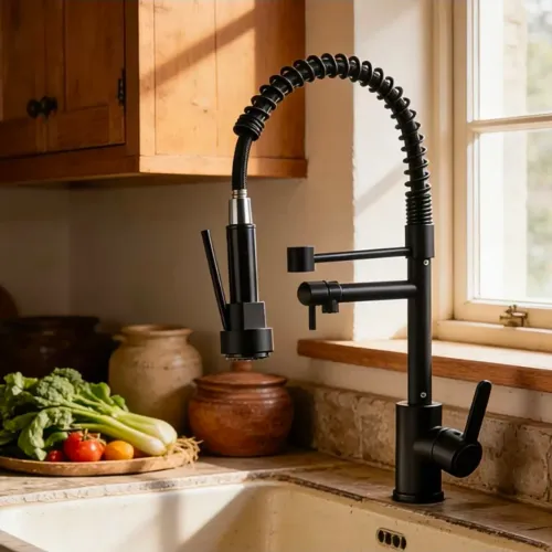 Torneira gourmet de alça única com extensor