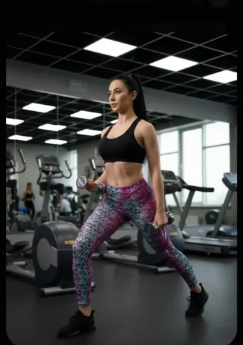 Calça legging ginástica estampada 