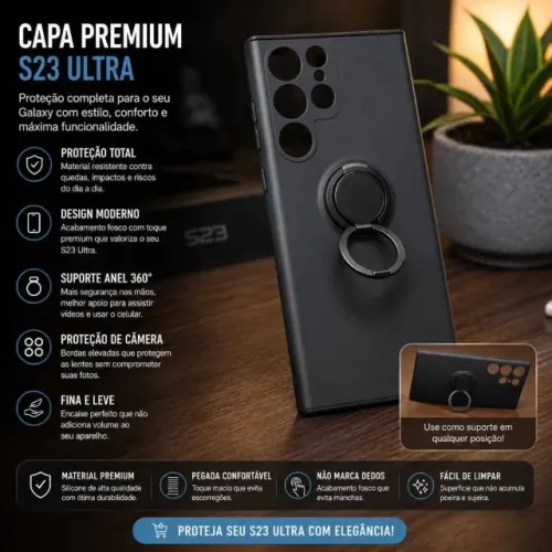 Capa do S23 Ultra com suporte