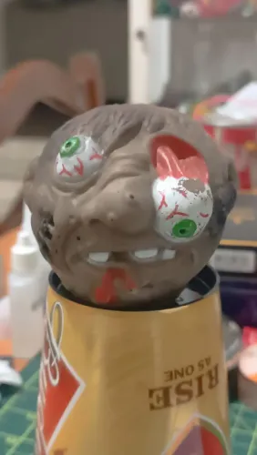 Bola Maluca Mad Balls anos 80 item para colecionar em borracha