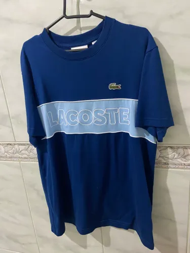 Camiseta Lacoste Azul - Nova