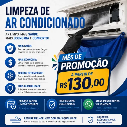 Limpeza de Ar-Condicionado Split a partir de R$ 130 | Contagem , Bh ,Betim