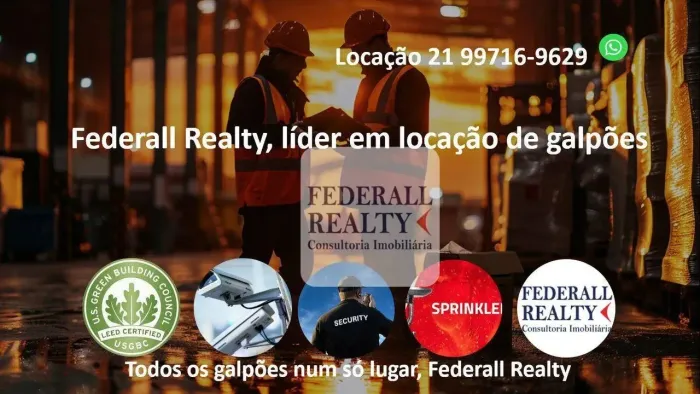 Aluguel de galpão em condomínio fechado em Seropédica RJ