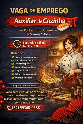 Auxiliar de Cozinha