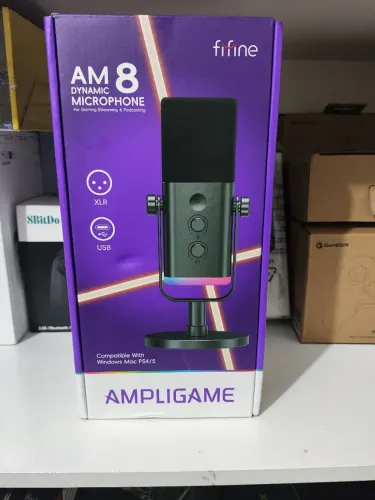 Microfone Fifine AM8 RGB novo lacrado