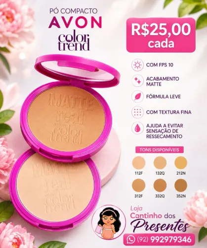 Pó compacto avon
