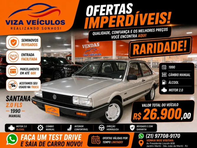 Volkswagen Santana 2.0 MI 2P E 4P 1990